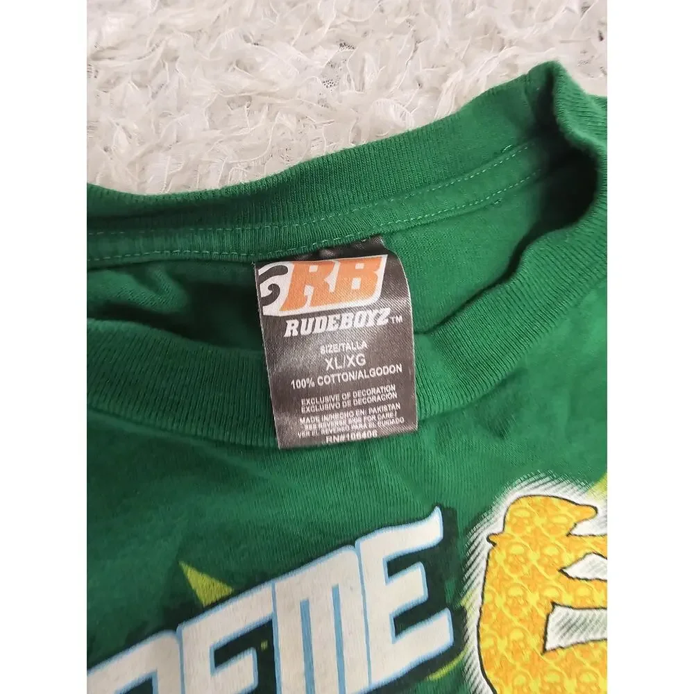 Vtg Y2K Rude Boyz Extreme MX Graphic Tee Long Sleeve Motocross Shirt Boys XL